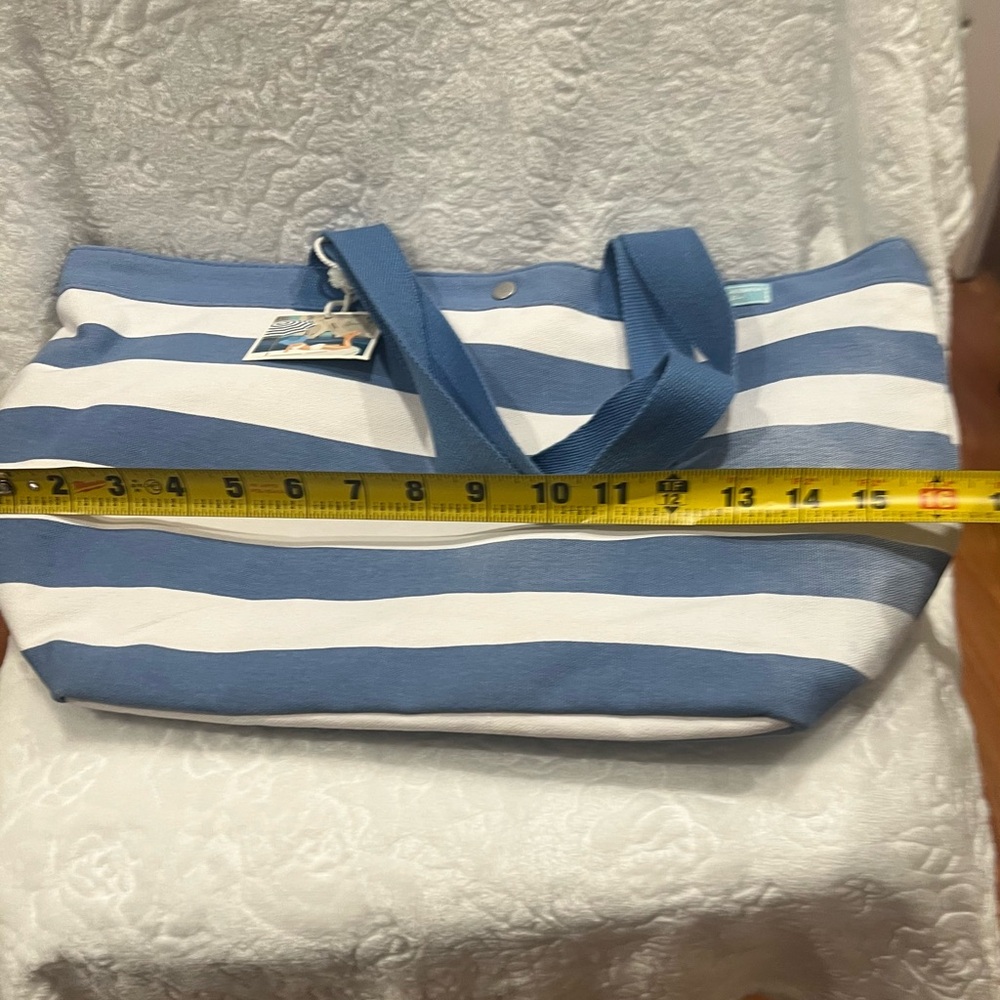 Dolce & Gabbana Navy and White Striped Tote - Picture 5 of 8